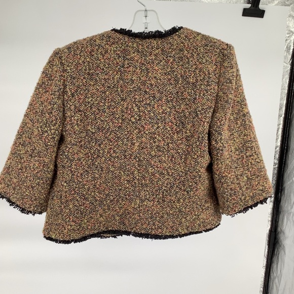 Hot in Hollywood Brown and Black Blazer with Textured Boucle - Picture 2 of 6